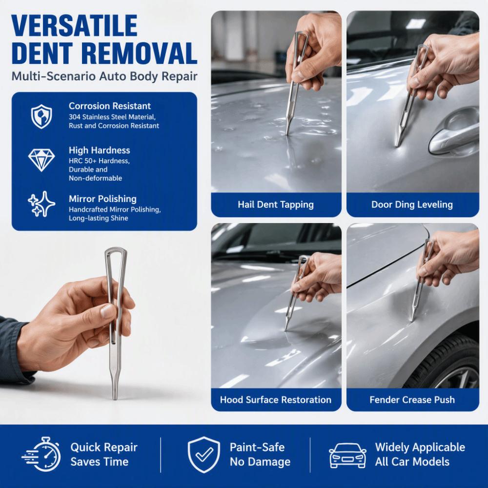 Hollow Design Paintless Dent Removal Tool No Trace Car Dent Repair Pen Auto Body Repair
