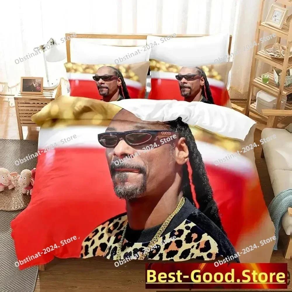 3D Snoop Dogg Rapper Bedding Set Printed single Comforter Quilt Bed Cover Duvet Cover Pillow Case 3 Pieces Sets Kids Adult Size