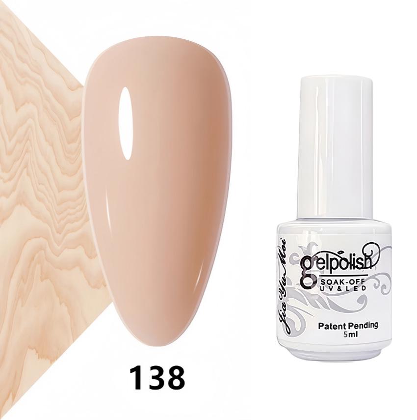 GELPOLISH Nail Art Set: Base, Top Coat, Transparent & White Gel Polishes