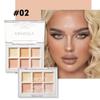 FAMOTY Six-Color Long-Lasting Concealer Palette: Covers Blemishes & Tear Stains Without Caking