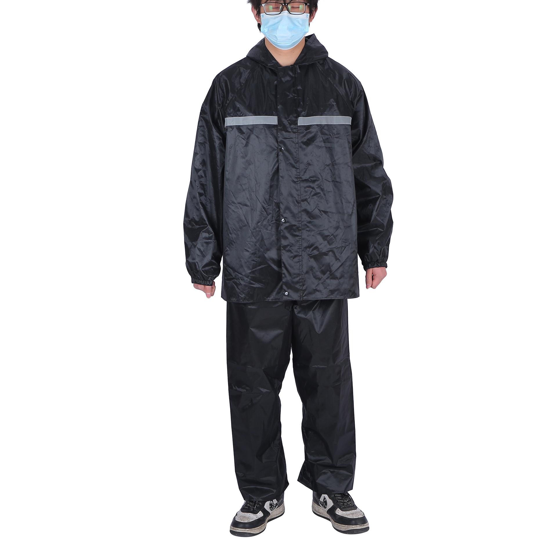 Полностью непромокаемый штормозащитный комплект дождевика и брюк для велоспорта на открытом воздухе, мужской и женский раздельный костюм для рыбалки и пончо XXXL