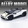 1:24 Scale HURACAN STERRATO URUS Car Model Toy Metal Diecast Sound Light Shock Absorption Models Hobby Presents for Children