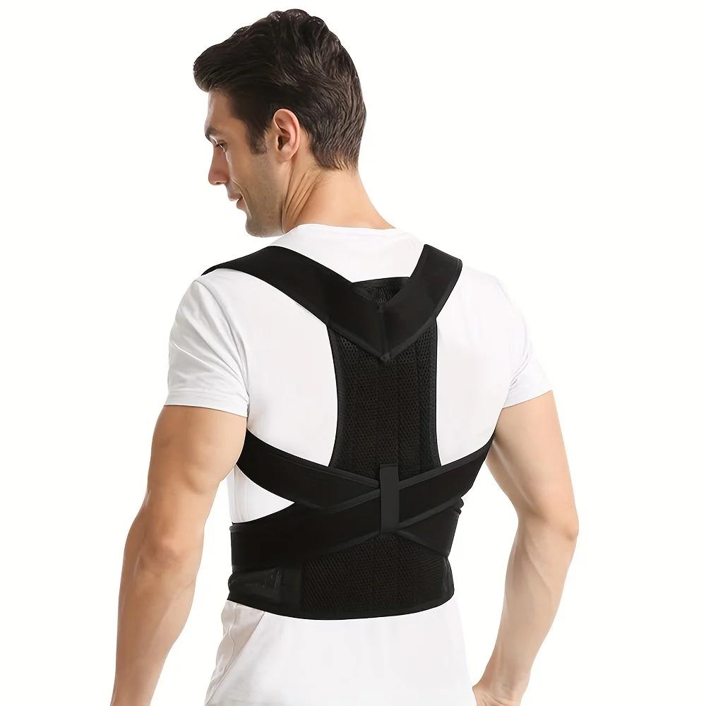 Ergonomic Design Adult Back Support Strap, Posture Brace for The Back, Back Support, Adjustable Shoulder Straps