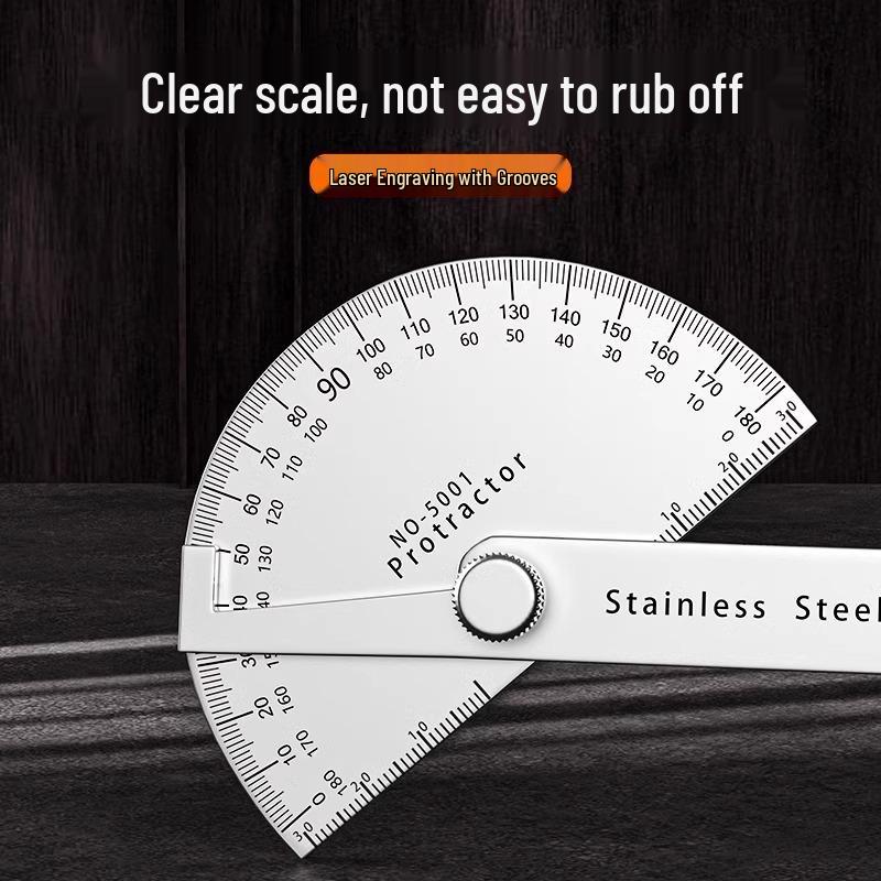 High-Precision Multifunctional Stainless Steel Angle Ruler for Woodworking and Industrial Use
