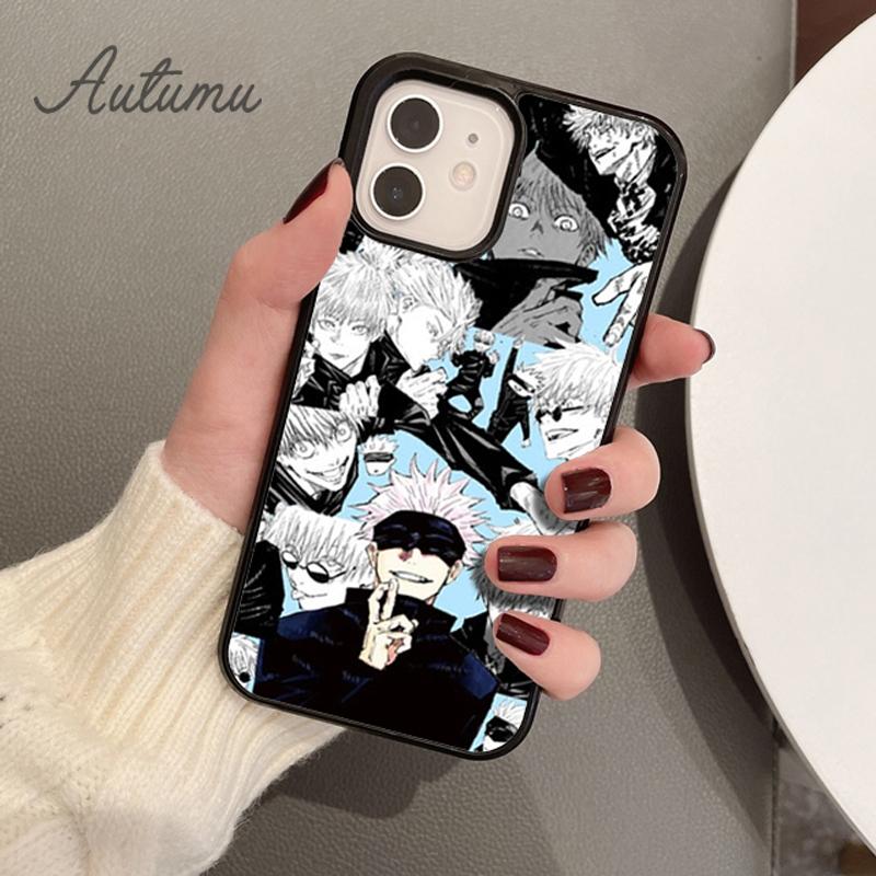 Jujutsu Kaisen Satoru Gojo Handyhülle für iPhone 11 12 13 14 Pro Max mini XR XS SE 2020 6S 7 8 Plus Samsung Galaxy S21 S22 Hülle