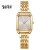 Lightweight Steel Strap Watch Ladies Light Luxury Style Square Dial Gold Plated for Women Embellishment Office Party Date Night Clean Design