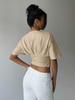 Short Sleeve Plus Size  Sexy Navel Exposed Casual Loose T Shirt Crop Tops Women Summer T-shirt