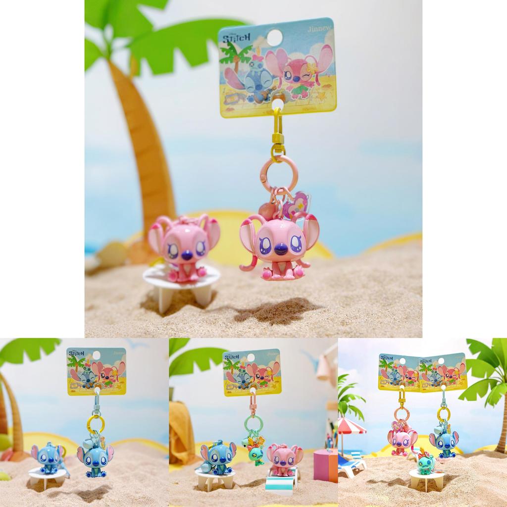 Klíčenka Stitch Léto Pláž s PVC přívěskem Pro děti a sběratele