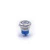 Bell Button 19x27mm Blue Led Monostable Silver Vandal-proof 250V 2A