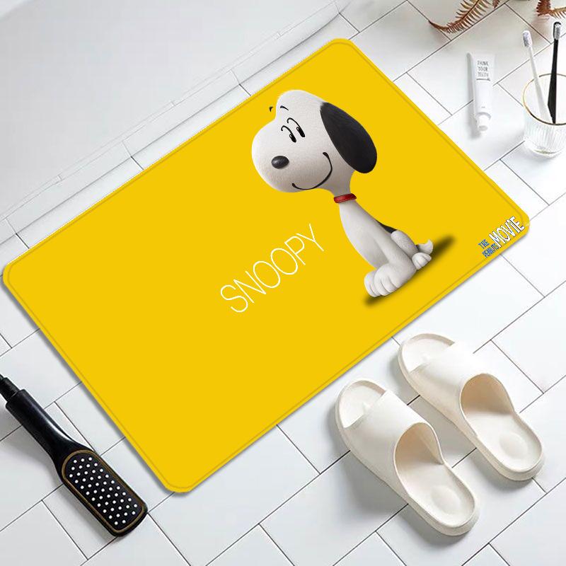 Cartoon Cute S-SnoopyS Door Mat Entrance Non-slip Doormat Washable Kitchen Carpet Hallway Rugs Bathroom Bath Door Mats