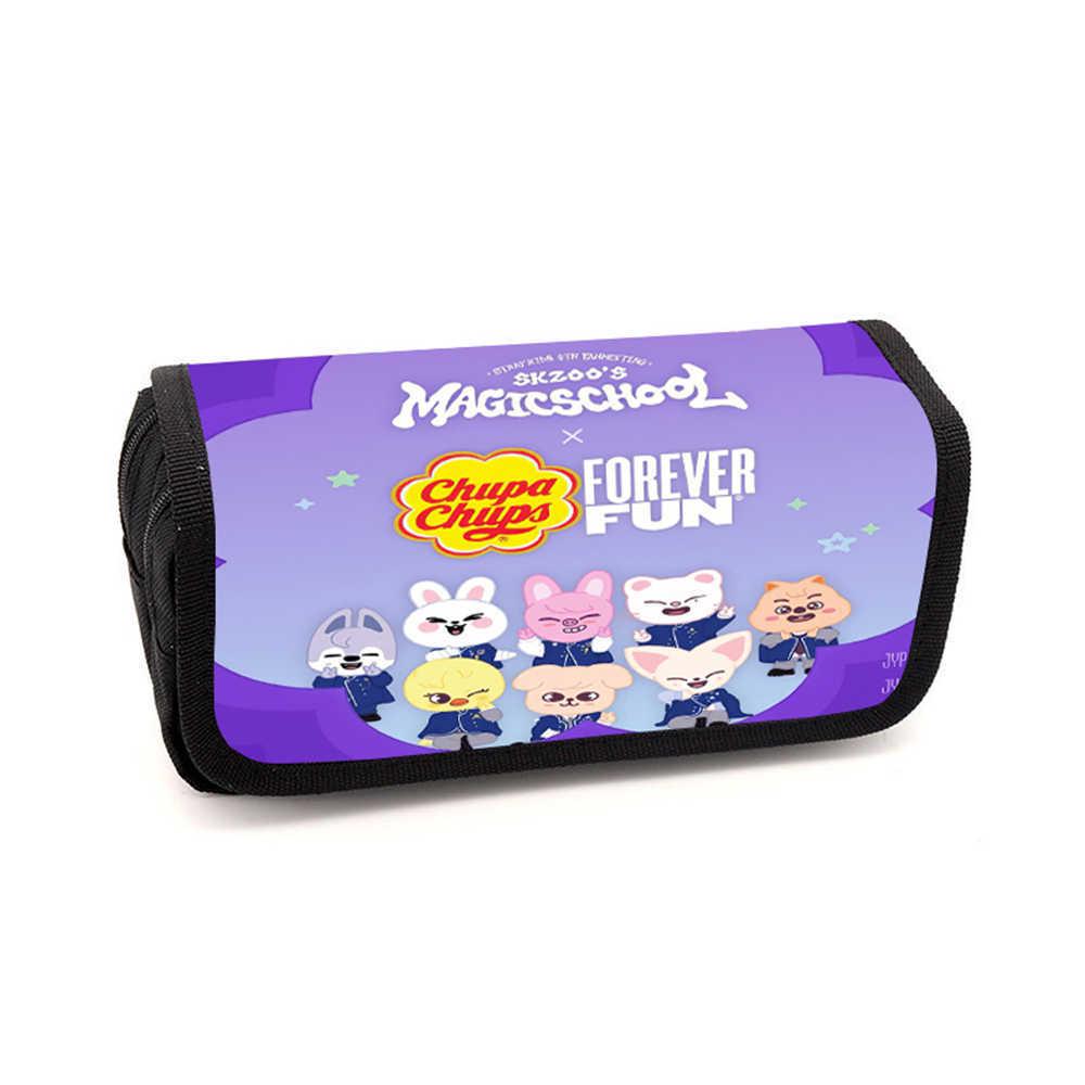 Cute Cartoon Animal Multi-Layer Pencil Case - Large Capacity, Portable Stationery Box for Students