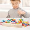 Wooden Gear Block Educational Set, Multifunctional Kids Puzzle Toy That Enhances Fine Motor Skills, Ideal For Birthdays And Holidays.