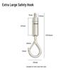 Double-Headed Snap Hook Safety Lanyard: Steel Wire Hanging Rope for Lamp and Picture Anti-Detachment