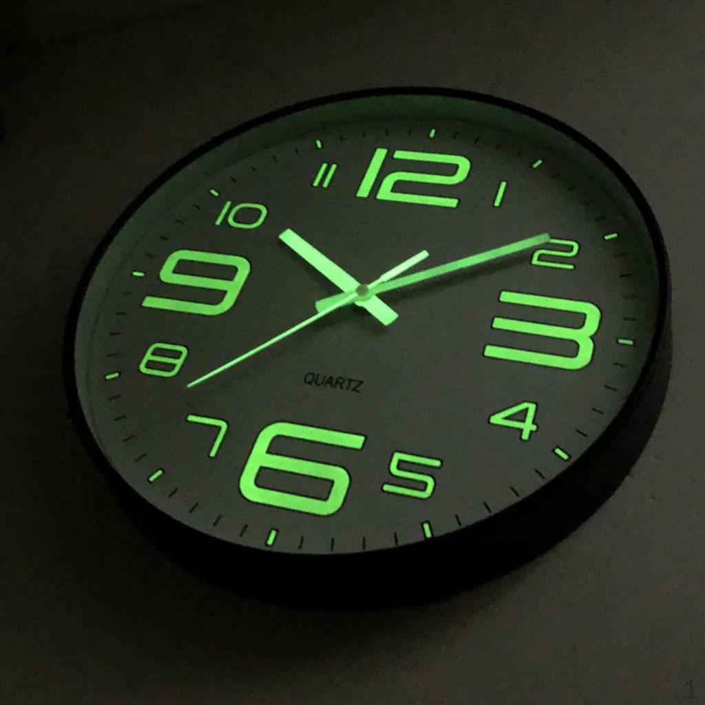 

Glowing Clock Silent Numbers for Home Kitchen Bedroom Large Number