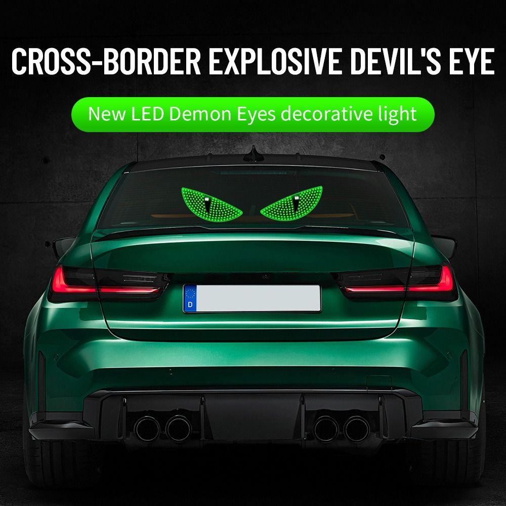 Flexible Dynamic Demon Eye Light USB LED Windshield Display Creative Atmosphere Lights  Car Decor