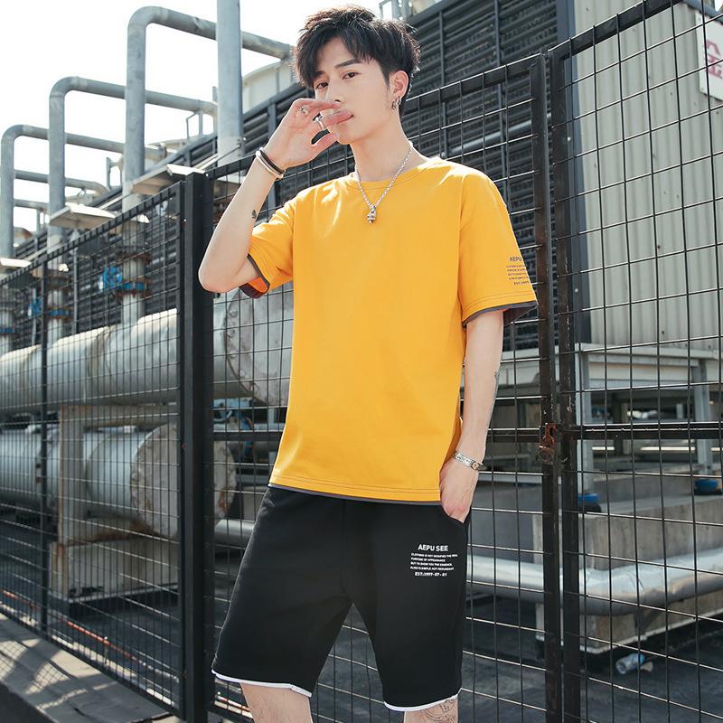 MAITA Summer New Style Men's Short-sleeved Outdoor Trendy Casual Sports Suit