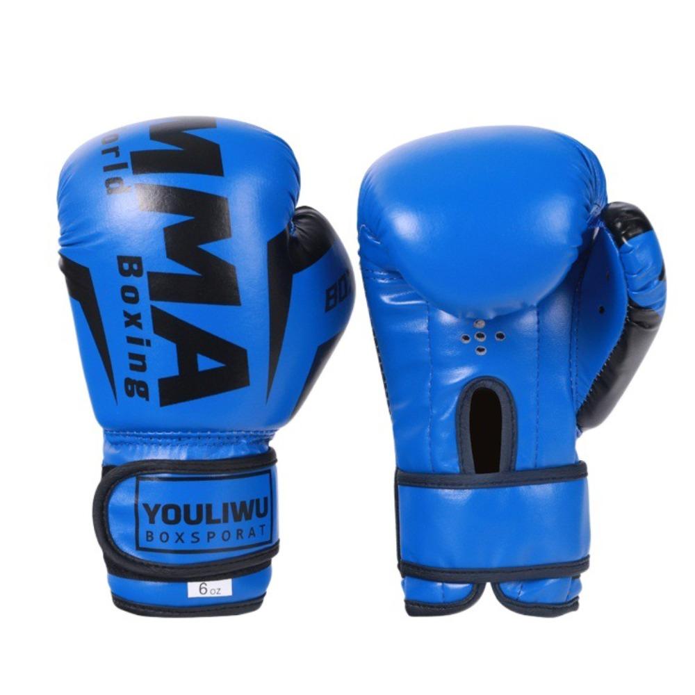 PU Leather Boxing Gloves Breathable Punching Training Gloves Protection Kickboxing Gloves  Sparring