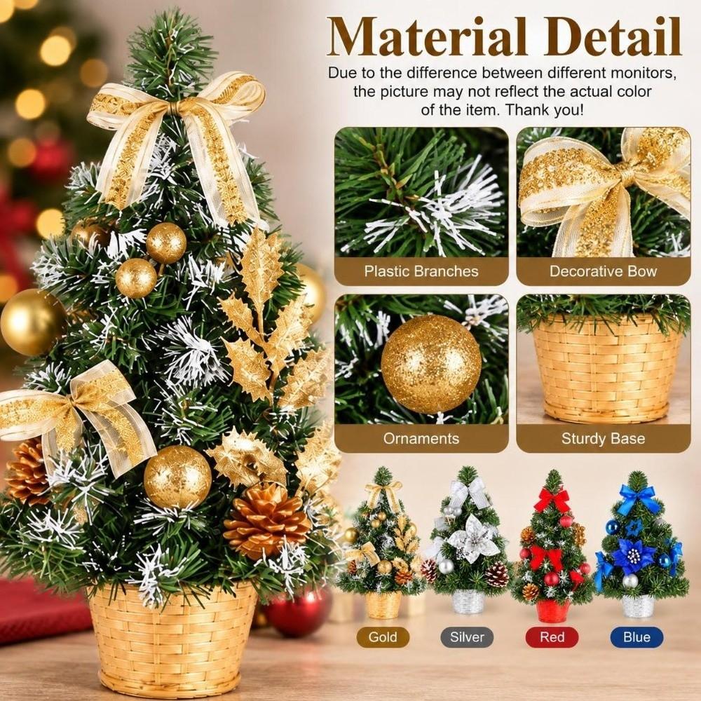 4Colors Christmas Tree 20cm Artificial Christmas Tree New Home Bedroom Party Decorations
