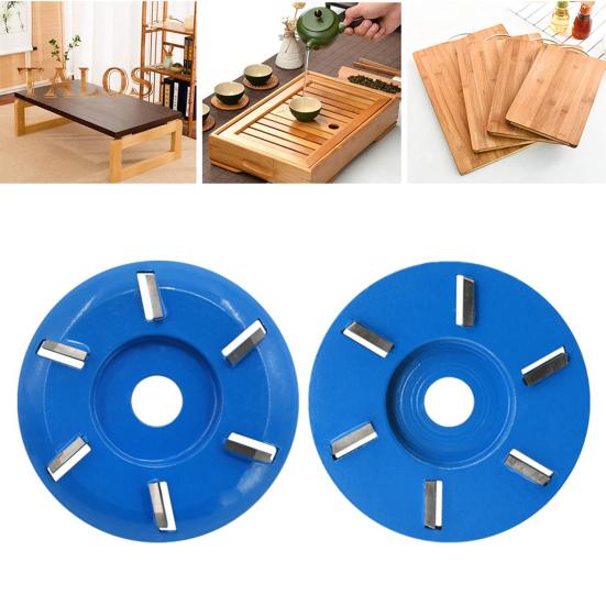 6 Teeth Wood Carving Disc Smooth Precise Carving Easy Installation Multipurpose Stump Remover Angle Grinder Wood Carving Disc