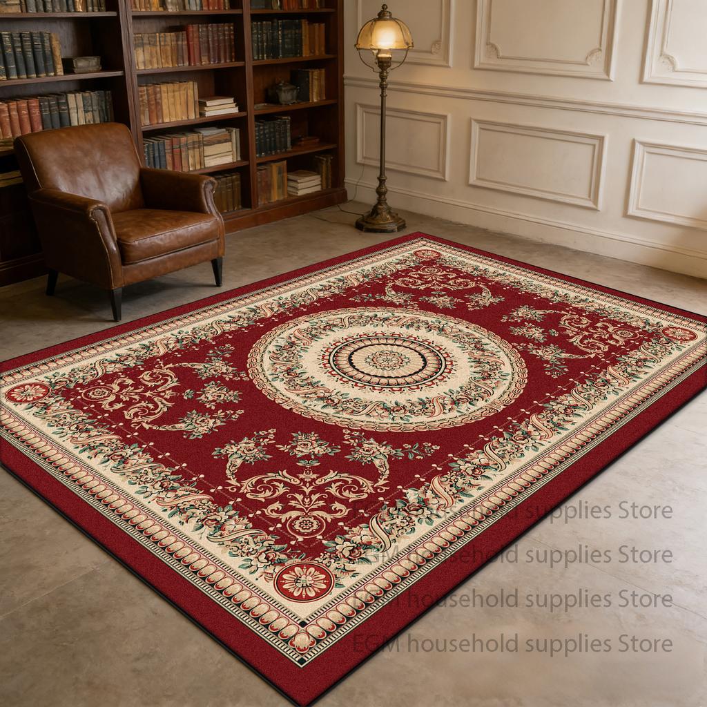 Geometric Rug Retro Colorful Persian Living Room Decoration Machine washable Soft Carpet antiskid customizable Floor Mat study