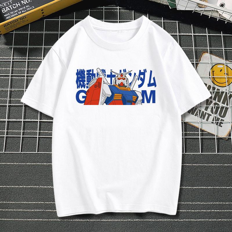 Mobile Suit Gundam Anime TShirt for Men Women Kids Classic Robot Graphic Casual Cotton Short Sleeve Streetwear Top