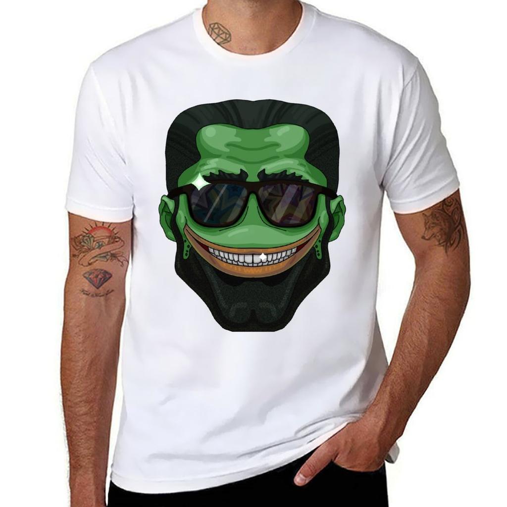 Chad Pepe Meme Sticker Tshirt Casual Basic Street Style Tshirt