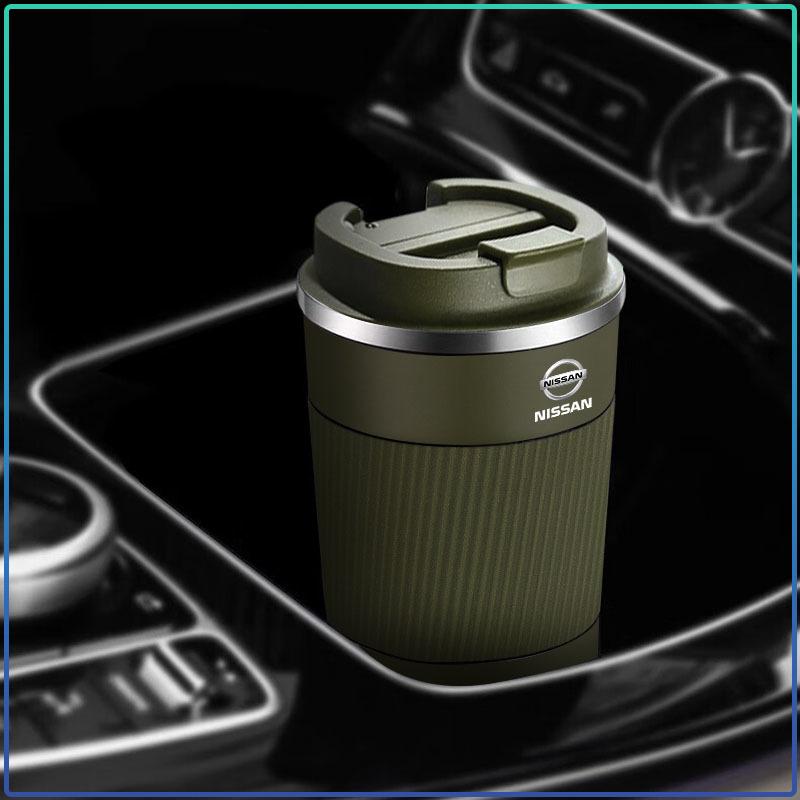 Tasse Thermos à Café en Acier Inoxydable 304 pour Voiture Anti-Fuite Antidérapante Pour Nissan juke leaf micra k12 note patrol qashqai j11 j10 tiida versa xtrail