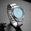 PLADAN Luxury Brand Male Watch Fashion Blue Dial Stainless Steel Wristwatch Business Quartz Luminous Wristwatches New