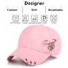 Women's Fashion Three Ring Pins Hip Hop Baseball Hat Star Pendant Dress Summer Sunshade Hat Street Dance Hat Sports Caps