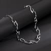 New Punk Silver Color Thorny Choker Necklace for Women Men Hip Hop Rock Metal Irregular Flame Shape Necklaces Jewelry