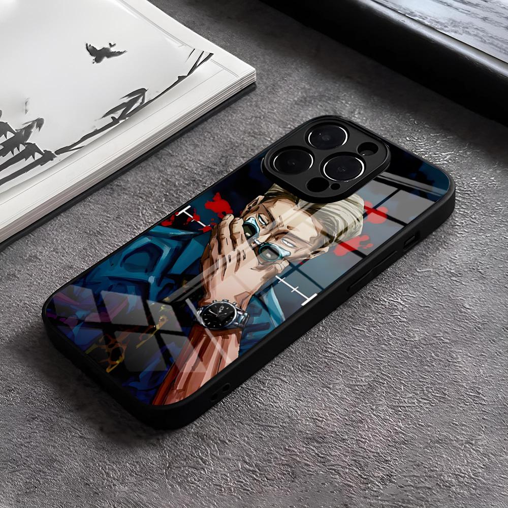 Kento Nanami Jujutsu Kaisen Phone Case For IPhone 17 15 Pro Max 12 16 14 Plus 11 13 Pro X XR XS 7 8 Plus SE Glass Cover