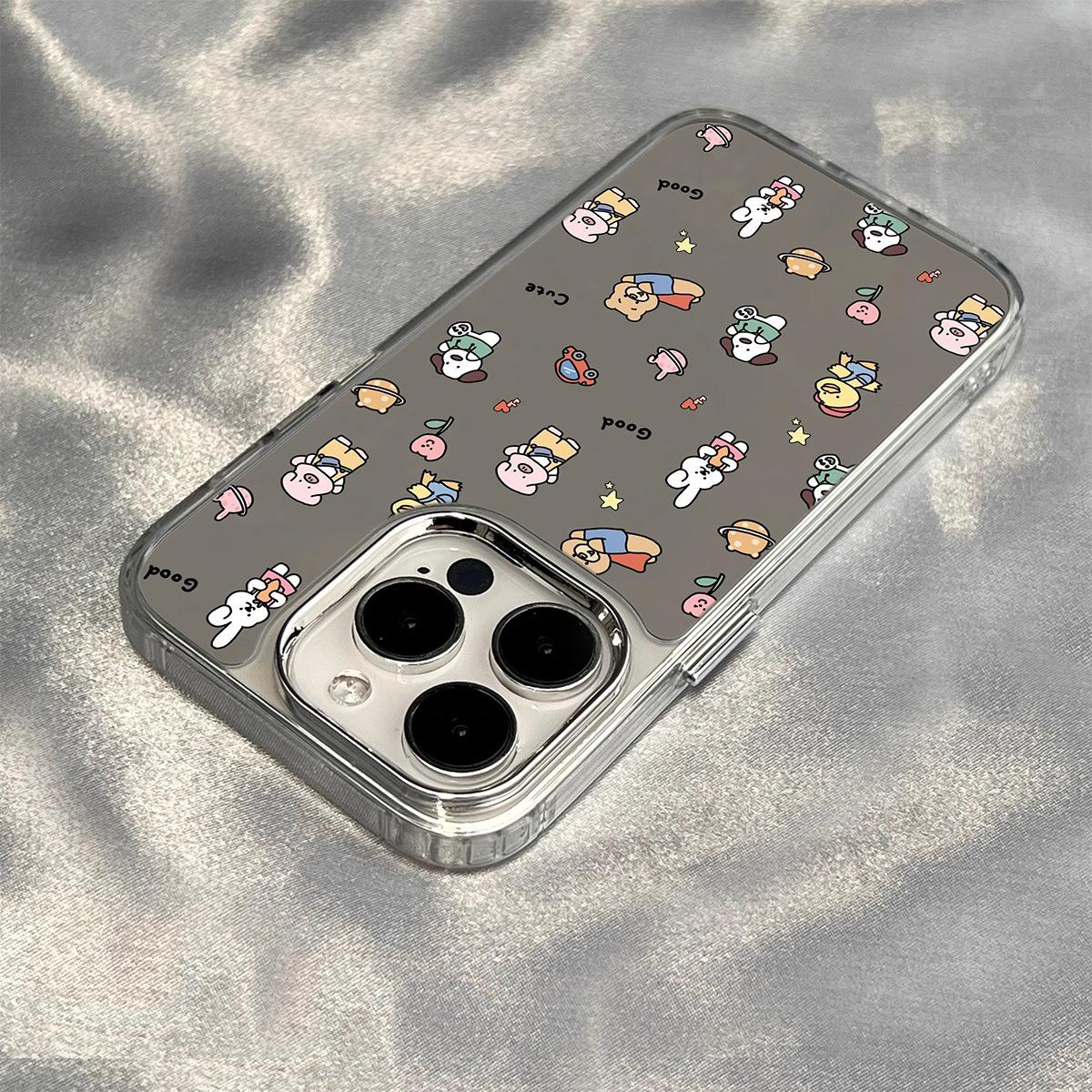 

For OPPO RENO13PRO Couple Fashion Transparent Acrylic Mirror Phone Case Mirror Phone Case Android For iPhone 17PROMAX