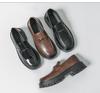 Men's Thick-Soled Patent Leather Height-Increasing Loafers with Chunky Heel