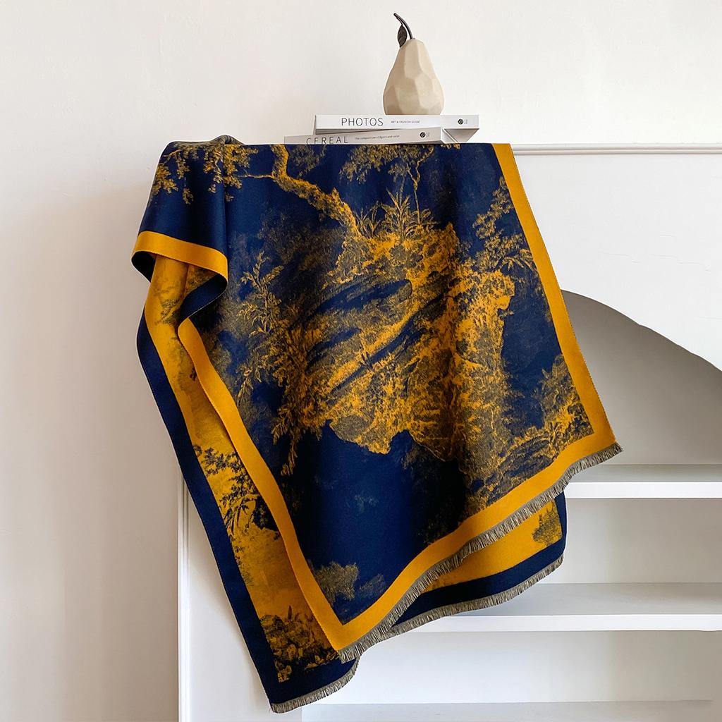 New Luxury Brand Cashmere Women Print Scarf Winter Warm Shawl and Wrap Bandana Pashmina Female Foulard Blanket Poncho Scarves