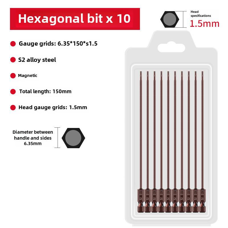 Sada elektrických šroubovacích bitů Qingwei S2 Strong s magnetickou šestihrannou rukojetí