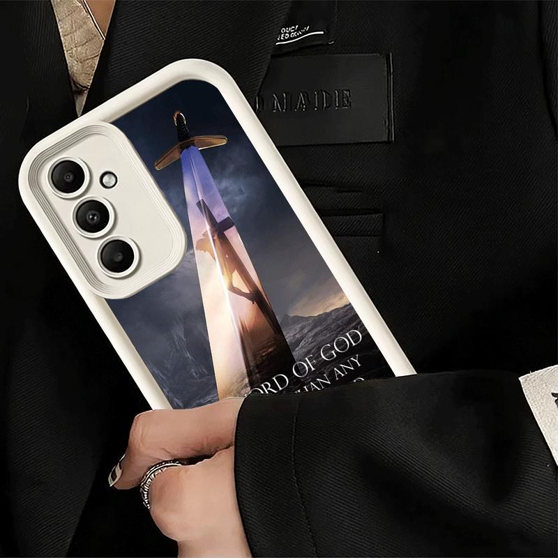 Phone Case for Samsung Galaxy A17 A16 A15 A14 A13 God Jesus Pray Cross Bible A56 A36 A26 A55 A35 A25 A54 A34 A24 A53 A33 A23 A07