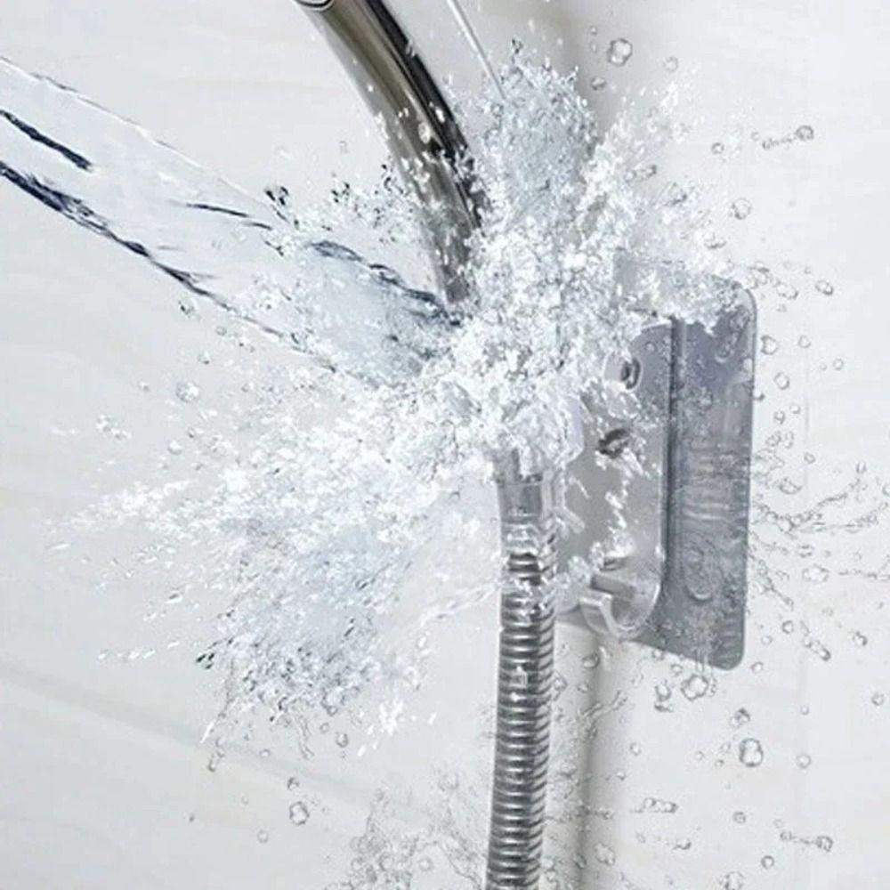 Strong Adhesive Backing Punch-Free Shower Head Bracket Handheld Sprayer Holder  Shower Upgrades