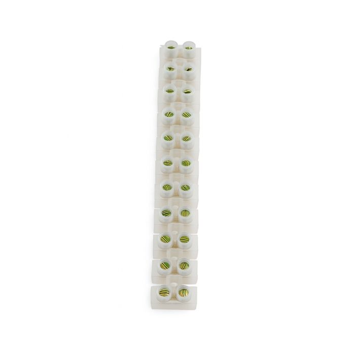 Elektrické svorkovnice - BOXELEC - Lišta 12 svorek - 6 mm - 380V - 6A - Izolační plast