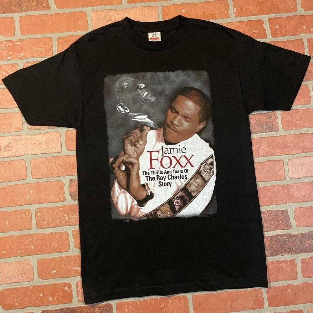Vtg Jamie Foxx Singer T Shirt For Men Heavy Cotton Black Shirt SE049 Unisex T-Shirt XXL