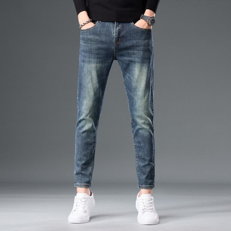 JYL Осень винтажные джинсы мужские узкие эластичные мода ностальгия. 29