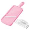 Shimomura Kougyou Full Veggie Smile Thickness Adjustable Slicer FVS-612 Made In Tsubame-Sanjo Niigata Japan 120 X 57 385 Mm Pink Kitchen Tool