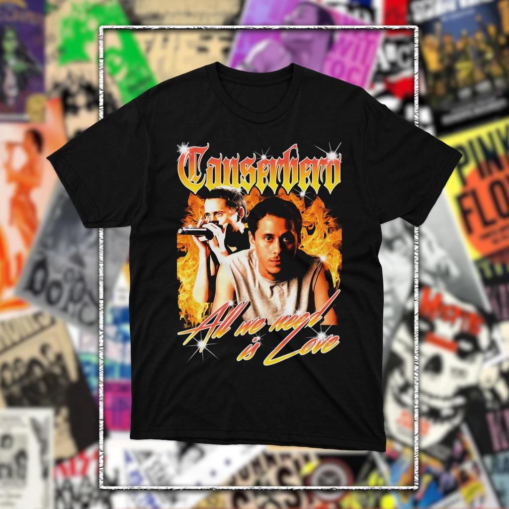 Canserbero  All We Need is Love graphic Vintage Unisex T Shirt Unisex Cotton Short Sleeve Y2k Oversized Streetwear Tee Women Tops M