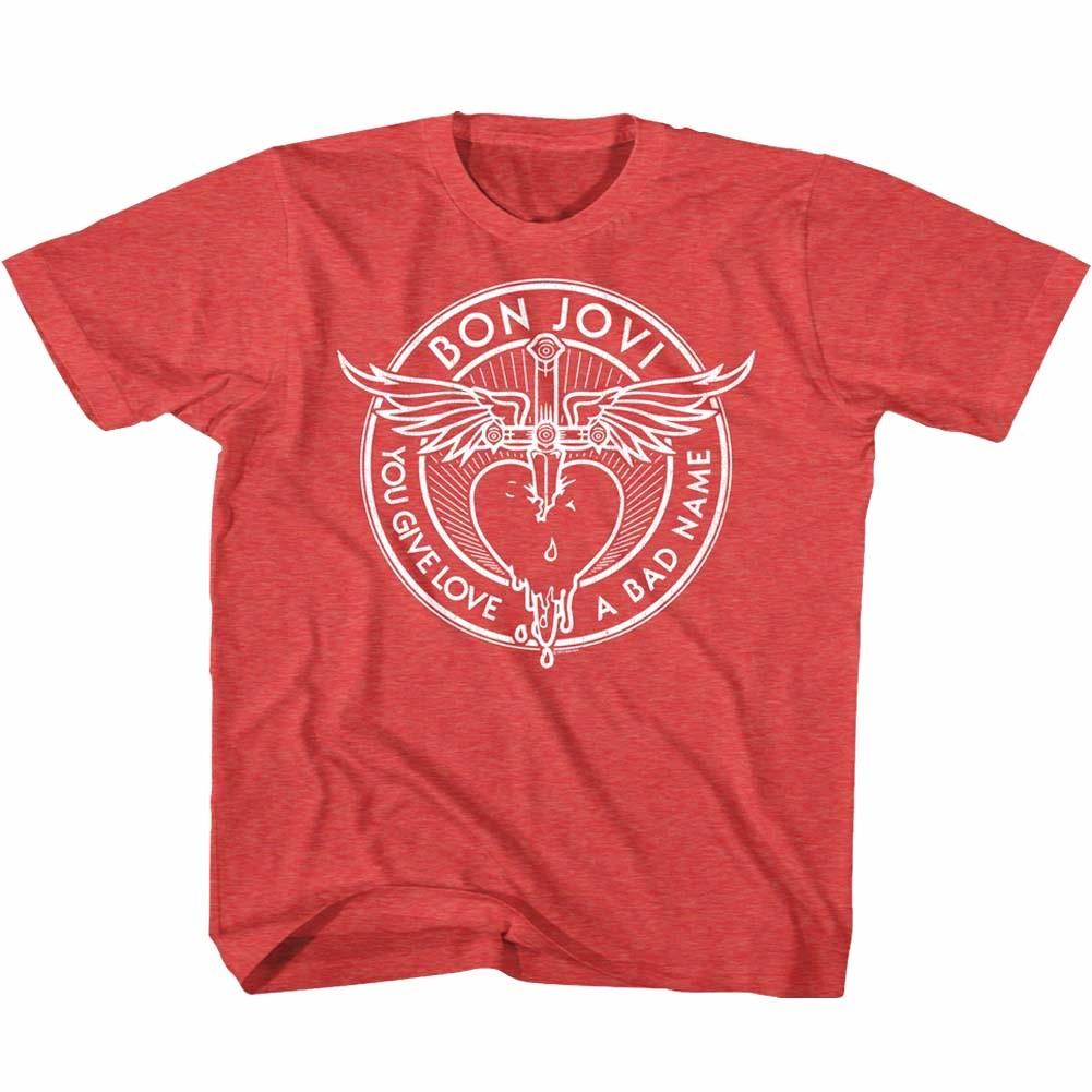 Bon Jovi You Give Love A Bad Name Kids T Shirt Rock Band Album Toddler Youth Top XXXXL
