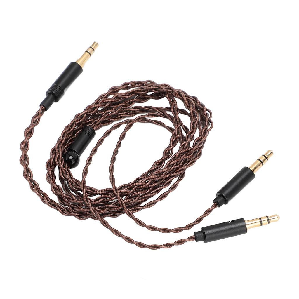 Headphone Replacement Cable 3.5mm to Dual 3.5mm Plug Earphone Cable for Beyerdynamic T1 II T5 for MDR Z7 for Sundara