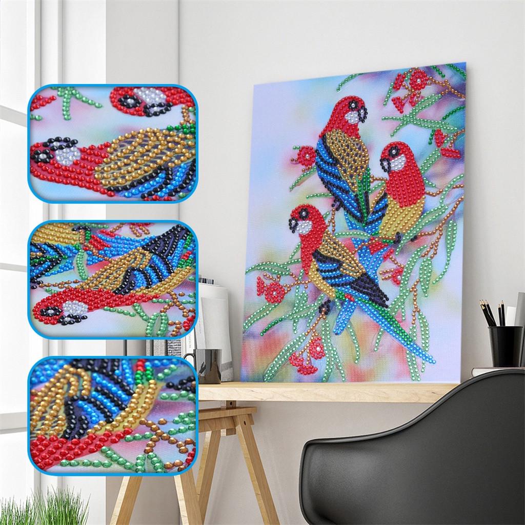 Buy DIY 5D Partial Drill Cross Stitch Kits Crystal Special Shaped ...