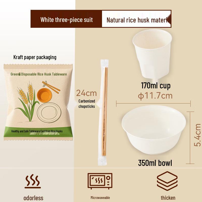

Food Grade Disposable Bamboo Dinnerware Set