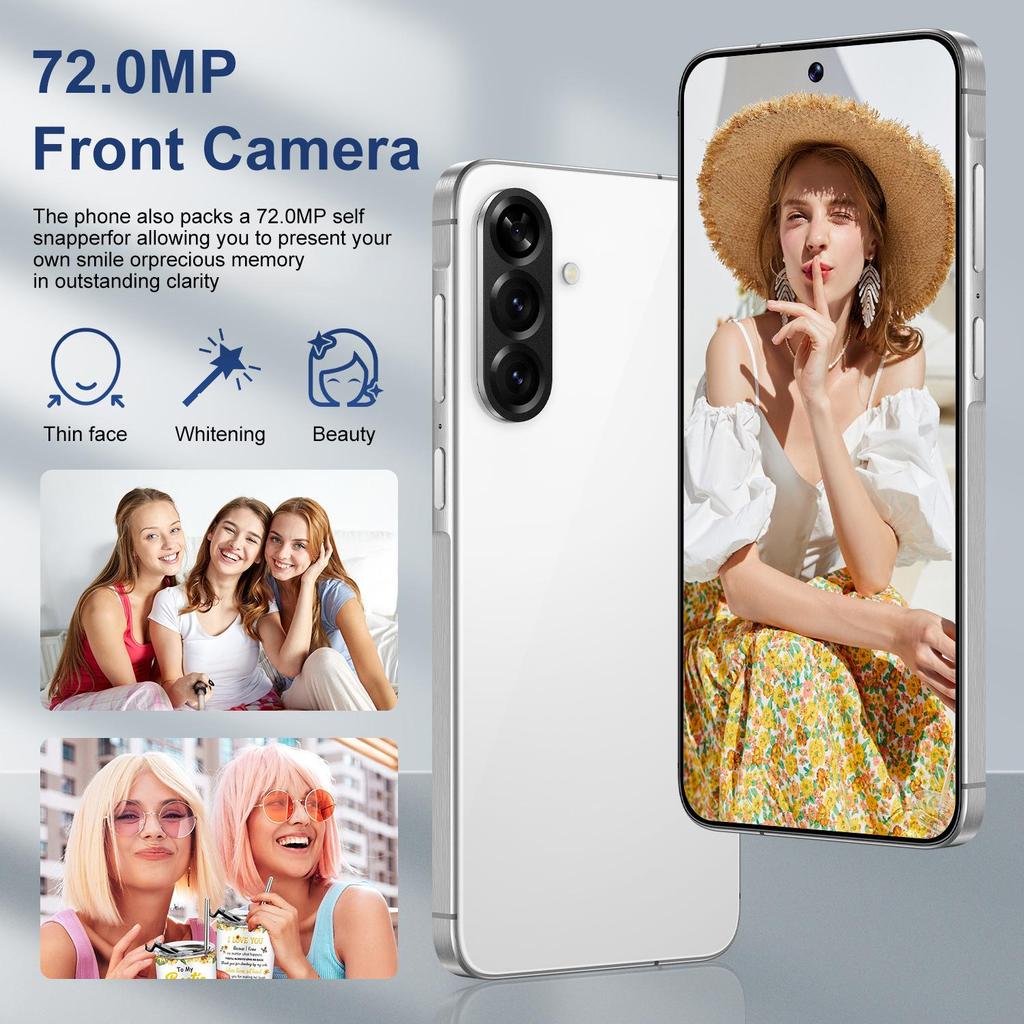 A56 Smartphone 16GB+1TB Android 7.3" Large Screen, Popular for Dropshipping