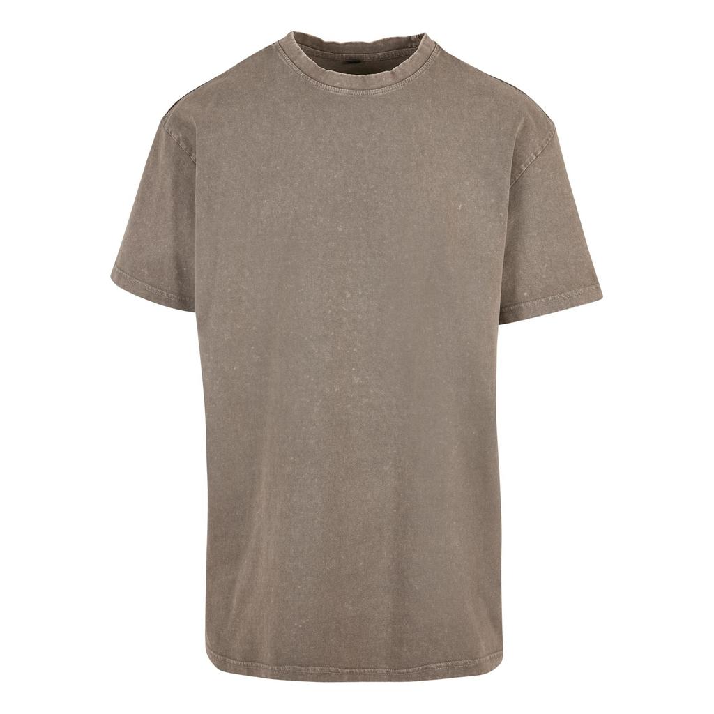 Build Your Brand Unisex Adult Acid Wash Heavy Oversized T-Shirt
