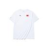 Anta National Flag T Shirts Unisex White Crew Neck Moderate Straight Fit 152130132-1