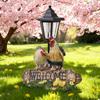 Happy Rooster Solar Outdoor Light Statue